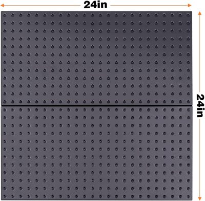 2 Pcs Metal Pegboard Wall Panels, Peg Boards for Garage Tool Storage - Image 2