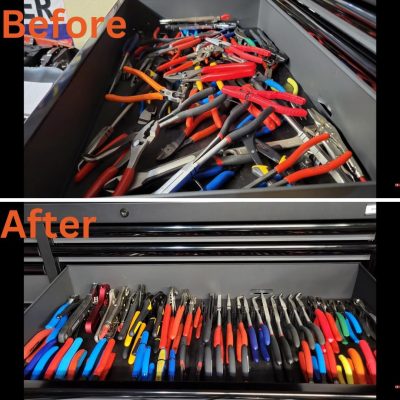 Plier Organizers Kit | Magnetic Plier Holder for Tool Drawer | Modular Tool Storage Organizer for Professional &  Mechanics | Organize Tools for Fast Accountability - 1 Kit